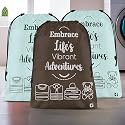 Heart Home Pack of 3 Cloth Storage Bag | Non-Woven Storage Organizer | Travel Pouches | Cloth Carrying Bag | Garments Cover | Storage Organizer Bag for Clothing | Large | Grey & Brown