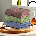Heart Home Pack of 2 Cotton Hand/Face Towels for Men &amp; Women | Easily Washable | Workout Gym Napkins for Men | Pocket Towel - Dark &amp; Sky Blue