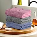Heart Home Pack of 2 Cotton Hand/Face Towels for Men &amp; Women | Easily Washable | Workout Gym Napkins for Men | Pocket Towel - Dark &amp; Sky Blue