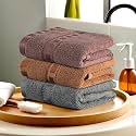 Heart Home Pack of 3 Cotton Hand/Face Towels for Men &amp; Women | Easily Washable | Workout Gym Napkins for Men | Pocket Towel - Grey-Golden &amp; Brown