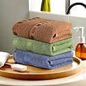 Heart Home Pack of 3 Cotton Hand/Face Towels for Men &amp; Women | Easily Washable | Workout Gym Napkins for Men | Pocket Towel - Dark Blue-Green &amp; Golden