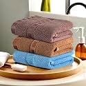 Heart Home Pack of 3 Cotton Hand/Face Towels for Men &amp; Women | Easily Washable | Workout Gym Napkins for Men | Pocket Towel - Sky Blue-Golden &amp; Brown