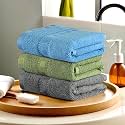 Heart Home Pack of 3 Cotton Hand/Face Towels for Men &amp; Women | Easily Washable | Workout Gym Napkins for Men | Pocket Towel - Grey-Green &amp; Sky Blue