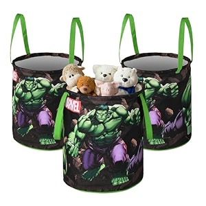 heart home foldable 45l toys organizer for kids room - soft toys storage bagbasketcontainer with handles  disney lion king - black