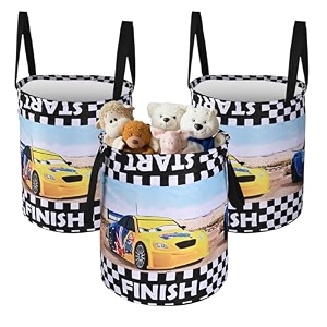 heart home foldable 45l toys organizer for kids room - soft toys storage bagbasketcontainer with handles  disney lion king - black