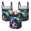 Heart Home Foldable 45L Toys Organizer for Kids Room - Soft Toys Storage Bag/Basket/Container with Handles | Disney Lion King - Black