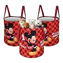 Heart Home Foldable 45L Toys Organizer for Kids Room - Soft Toys Storage Bag/Basket/Container with Handles | Disney Lion King - Black