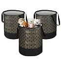 Heart Home Foldable 45L Toys Organizer for Kids Room - Soft Toys Storage Bag/Basket/Container with Handles | Disney Lion King - Black
