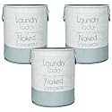 Heart Home Pack of 3 Foldable Laundry Basket for Clothes | Non-Woven Round Laundry Basket | Washing Clothes Storage Basket | Toy Storage Organizer | 45 LTR | Jute-Print | Grey