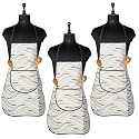 Heart Home Apron | Kitchen Apron for Cooking | Apron for Restaurant | Quilted Fabric Chef Apron | Center Pocket Apron with Ties | Cooking Dress for Men-Women | Pink Flower | Cream