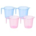 Heart Home Plastic Lightweight, Unbreakable Bathroom Mug 1.5 Litre- Pack of 2 (Light Brown) 54HH3917.