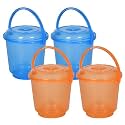 Heart Home Bucket | Plastic Bucket for Mopping | Bucket for Cleaning | Storage Container Bucket | Water Storage Bucket | Bathroom Bucket | Plain Bucket | 5 LTR | Transparent