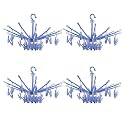 Heart Home Cloth Drying Hanger | 16 Clips Baby Drying Pegs | 360 Degree Rotatable Hanger | Clip Stand for Cloth | Round Cloth Drying Stand | Pink