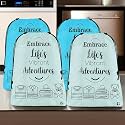 Heart Home Pack of 4 Cloth Storage Bag | Non-Woven Storage Organizer | Travel Pouches | Cloth Carrying Bag | Garments Cover | Storage Organizer Bag for Clothing | Large | Sky Blue &amp; Grey