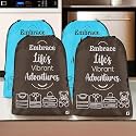 Heart Home Pack of 4 Cloth Storage Bag | Non-Woven Storage Organizer | Travel Pouches | Cloth Carrying Bag | Garments Cover | Storage Organizer Bag for Clothing | Large | Sky Blue &amp; Brown