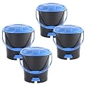 Heart Home 7 Ltr Plastic Dustbin for Home with Pedal, Lid &amp; Handle | Dustbin for Kitchen, Bathroom &amp; Office | Garbage Bin for Wet or Dry Waste | Ultra- Pink &amp; Black