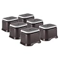 Heart Home Pack of 6 Anti-Slip Bathroom