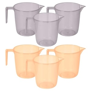 heart home plastic lightweight unbreakable bathroom mug 15 litre- pack of 2 light brown 54hh3917