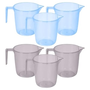 heart home plastic lightweight unbreakable bathroom mug 15 litre- pack of 2 light brown 54hh3917