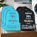 Heart Home Pack of 6 Cloth Storage Bag | Non-Woven Storage Organizer | Travel Pouches | Cloth Carrying Bag | Garments Cover | Storage Organizer Bag for Clothing | Large | Sky Blue &amp; Black