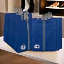 Heart Home Pack of 6 Travel Organizer | Travel Carrying Bag | Toiletry Pouch with Zipper | Shoe Cover for Travel-Hiking-Adventure | Multipurpose Storage Organizer Bag | Royal Blue