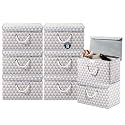 Heart Home Multipurpose Storage Box For Wardrobe With Lid &amp; Handle | Large Space-Saving Container Boxes For Storage Clothes - Ideal For Bathroom &amp; Kitchen | Check Print - Black