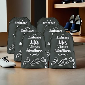 heart home pack of 6 travel packing bags for clothes  travel pouches  packing cubes travel organizer  organizer bags for travel-hiking-adventure  laundry-toiletry bag  small  gray