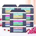 Heart Home (Pack of 12) Saree Covers | Foldable Storage Bag for Almirah &amp; Wardrobe | Non-Woven Saree Bags (9 Inch) Clothes Bag for Women (White Piping) Sari Cover Bags | Grey