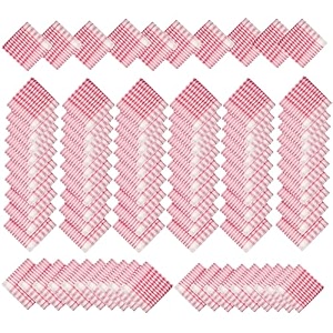 heart home duster  wet dry cleaning napkin  cotton kitchen duster  300 gsm kitchen cleaning clothes  pocha for kitchen  car  desk  fan  set of 6  101  pink