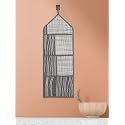 Heart Home Paper Holder | Foldable Hanging Organizer | PVC Lining Design Magazine Holder | Document Organizer | Wall Hanging Letter Holder with 3 Pocket | Gray