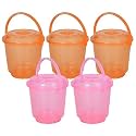 Heart Home Bucket | Plastic Bucket for Mopping | Bucket for Cleaning | Storage Container Bucket | Water Storage Bucket | Bathroom Bucket | Plain Bucket | 5 LTR | Transparent