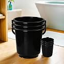 Heart Home Plastic Bucket for Bathroom | Strong Bucket for Bathing | Water Storage Bucket | 18 LTR | Pack of 2 | Multi