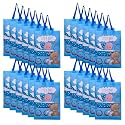 Heart Home Shopping Bag | Non-Woven Gift Bag | Baby Shower Bag | Reusable Grocery Bag | Christmas Gift Bags | Tote Bags with Handle | Boy-Print Hand Bag | Pack of 24 | Sky Blue