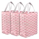 Heart Home Shopping Handbag | Grocery Handbag | Tote Bag | Pack of 3 | Pink