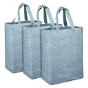 Heart Home Shopping Handbag | Grocery Handbag | Pack of 3 | Gray