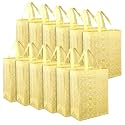 Heart Home Shopping Handbag Check-Kalash Carry Bag | Pack of 12 | Yellow