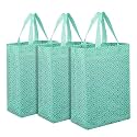 Heart Home Shopping Handbag | Eye-Print Carry Bag | Pack of 3 | Green