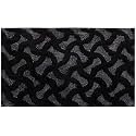 Heart Home Soft Cotton Blend Anti Slip Door Mat 17"x25" (Black) - CTHH8422