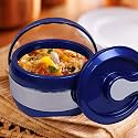 Heart Home Stainless Steel 1 Piece Insulated Casserole HOT -Pot 2000 Ml (Blue) - CTHH011163