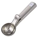 Heart Home Stainless Steel Serving Spoon/Scooper for Ice Cream, Fruit, Cookie with Trigger Release (Silver)