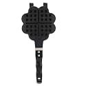 Heart Sd DIY Waffle r, Waffle Cake Baking Tray, Non ating, Aluminum y g for Gas Stove with Reinforced Handle, to and S