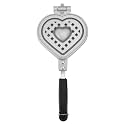 Heart Shape Waffle Maker | Double Sided Nonstick Waffle Pan | Mini Waffles for Breakfast/Dessert/Party | Aluminum Alloy, Compact 5.7x13.8in