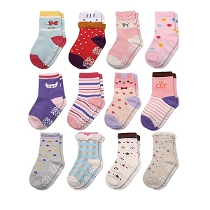 heartbury Babys Anti Slip Cotton Socks