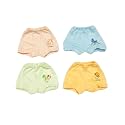 heartbury Baby Boys and Baby Girls 100% Organic Cotton Underwear/Rompers/Briefs/Panty-Multicolor(Pack of 4,6,8)