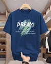 Heartees Graphic Print Men Round Neck Navy