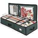 Hearth & Harbor Wrapping Paper StorageContainer,Christmas StorageBag w/Interior Pockets Gift Wrapping Organizer StorageFits Up to 22Rolls of 40" Tear Proof WrappingPaper Organizer, Medium (Pack of 6)