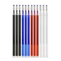 Heat Erasable Fabric Marking Pens for Tailors – 12-Pack Fine Tip Temporary Ink Pens for Sewing, Quilting, Dressmaking – (Black, Blue, Red, White)