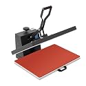 1800W 16x24 Inch Heat Press Machine, 110V Commercial Digital Sublimation Printer with Intelligent LCD Controller, Adjustable Time & Temp 0-999s/0-250°C, Flat Plate Transfer Press for T-Shirts, Hats