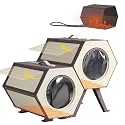 Heated Cat House for Outdoor Winter,Combined Cat Condo with Adjustable Temperature and Time， Insulated Outdoor or Indoor Cat Shelter for Feral with Escape Door (White and Brown, 2 Sets)