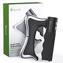 Heated Muscle Scraper, Fascia Release Tool with Gentle Heat & Vibration, Full Body Contouring Device, Electric Gua Sha Massager with 3 Modes LED Display, Rechargeable Wireless(Black)